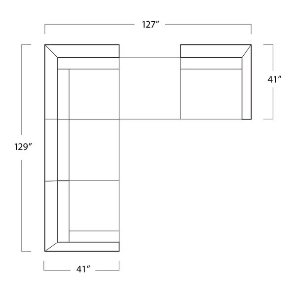 Oslo 5 Piece Sectional Tete A Tete
